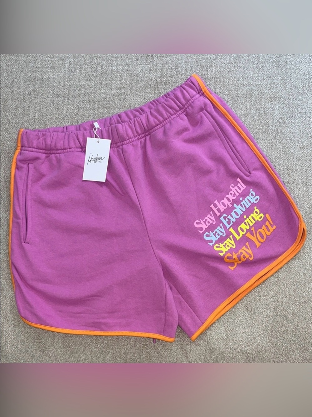 The Mayfair Group Athletic Shorts - Stay Hopeful Graphic S/M